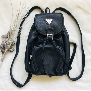 Guess Mini Pebbled Backpack Black